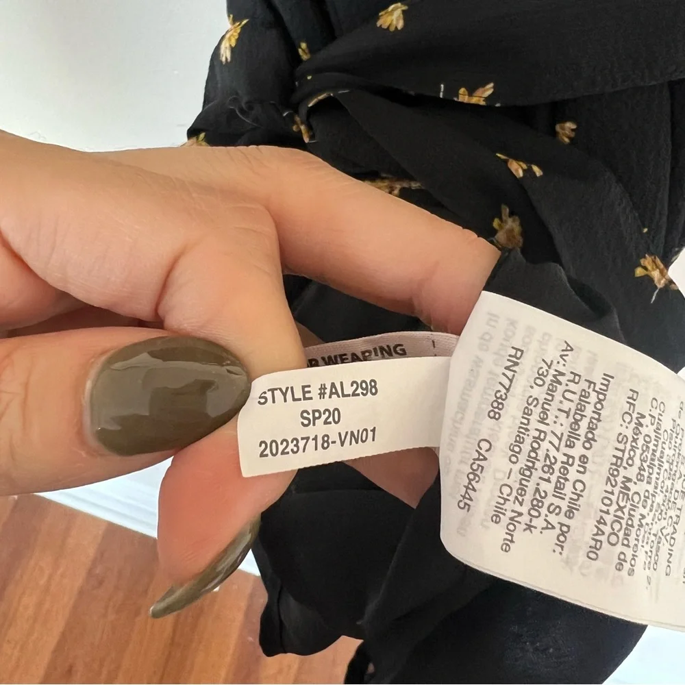 Madewell Tie-Waist Mini Dress in French Daisies
